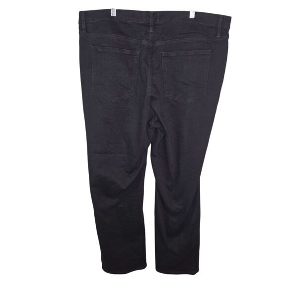 Lane Bryant Black Signature Fit Mid-rise Straight Denim Jeans 24L 24 Long - Picture 2 of 5